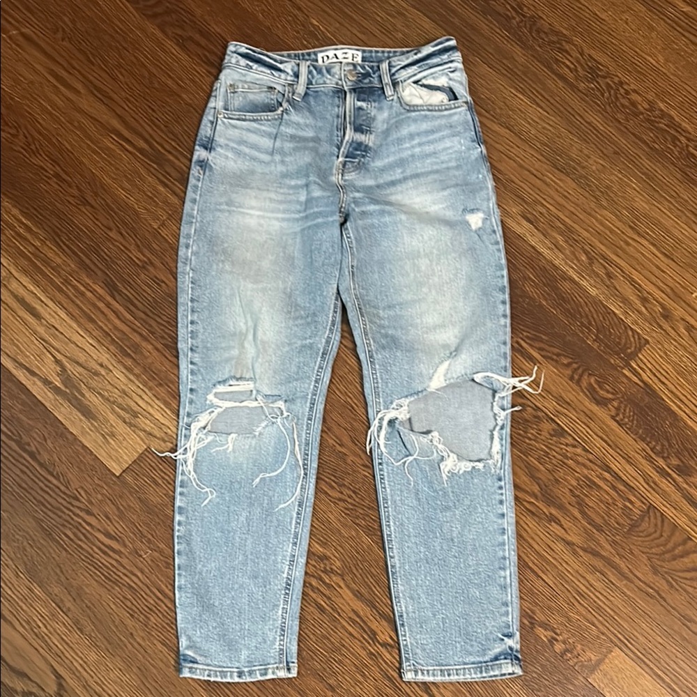 Daze Blue denim Jeans with Distressed Details